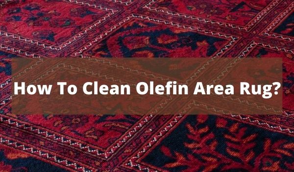 how to clean olefin area rug